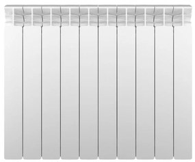 Radiatore acqua calda EQUATION ALURAD in alluminio, 10 elementi, interasse 600 mm, bianco