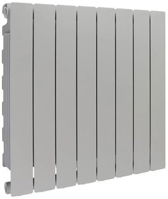 Radiatore acqua calda PRODIGE MODERN in alluminio, 8 elementi, interasse 600 mm, silver