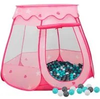 Tenda da Gioco per Bambini Rosa con 250 Palline 102x102x82 cm cod mxl 76484