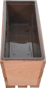 Fioriera in legno 51 cm Modern – Rojaplast