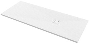 Piatto doccia in carbonato di calcio Horus bianco L 70 x L 170 x H 27 cm opaco effetto marmo