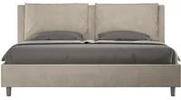 Letto Matrimoniale Large 170x190 cm con Rete e Contenitore Antea Sabbia