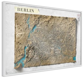 Poster Raised Relief Map: Berlin