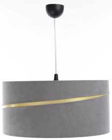 Lampadario a sospensione con filo SWING 1xE27/60W/230V grigio/oro