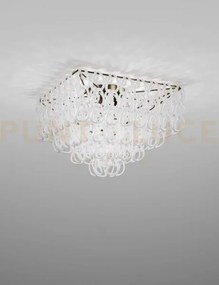 Giogali lampadadario a soffitto 65q bianco e bronzo opaco 4 luci at...
