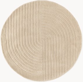 Tappeto rotondo in lana fatto a mano Mason