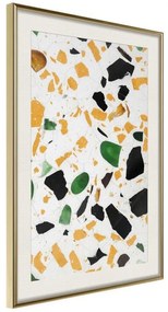 Poster  Terrazzo CloseUp  Cornice Quadri Cornice d'oro con passe-partout, Larghezza x Altezza Home decor 20x30