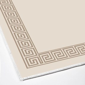 Set di tappetini per il bagno marrone chiaro 2 pz 60x100 cm – Foutastic