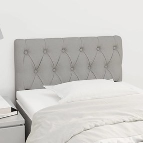 Testiera Grigio Chiaro 80x7x78/88 Cm İn Tessuto /