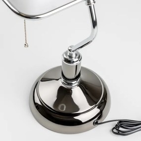Brilagi - Lampada da scrivania BANK OFFICE 1xE27/60W/230V nero/argento/bianco