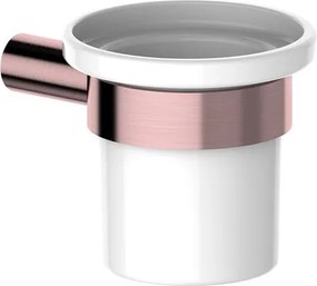 Bicchiere da bagno porta spazzolini SI 90501 in ceramica rame spazzolato