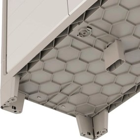 Armadio 2 Ripiani 80x44x100 cm Keter Gulliver Basso XL Sabbia e Beige...