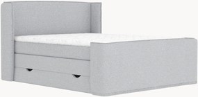 Letto boxspring fatto a mano con contenitore Freeland, H4