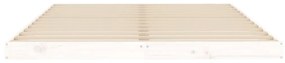 Giroletto bianco 140x190 cm in legno massello di pino