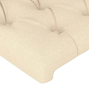 Testiera 4 pz crema 100 x 7 x 78/88 cm in tessuto