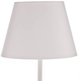 Luminex Lampada da tavolo Soho, conica, altezza 33 cm, bianco