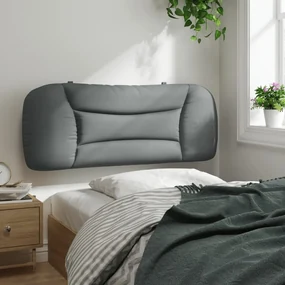 Cuscino testiera grigio chiaro 100 cm in tessuto