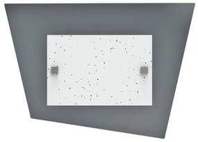 Applique moderno Skinny LED grigio, in vetro, 25x35 cm, LUMICOM