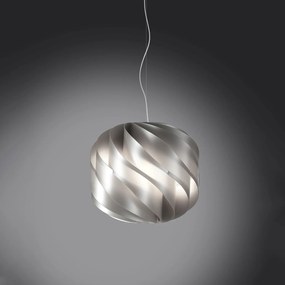 Lampadario Moderno Globe Polilux ® Argento E Metallo Cromo 3 Luci E27