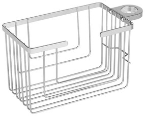 Mensola da bagno senza foratura color argento lucido in acciaio inox Valognes – Wenko