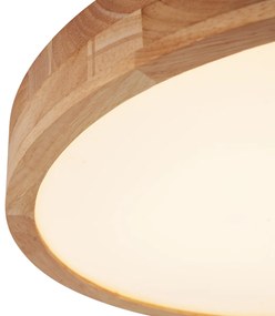 Plafoniera scandinava in legno 50 cm con LED dimmerabile - Pecker