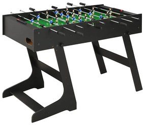 Calcio Balilla Pieghevole 121x61x80 Cm Nero /
