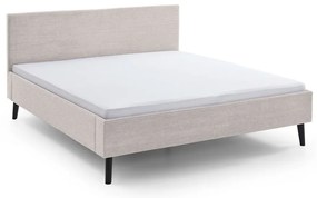 Letto matrimoniale imbottito beige rete non inclusa 180x200 cm Avola – Meise Möbel