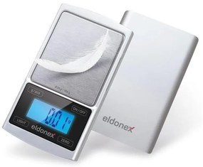 ELDONEX EKS-4040-SL - Bilancia di alta precisione 2xCR2032 argento