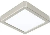 Plafoniera Moderna Fueva 5 In Acciaio Nichel Satinato Led Integrato 11W Ip20