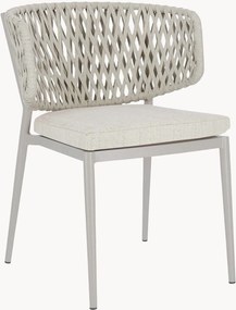 Set di 4 sedie da giardino impilabili con braccioli Isauria