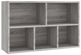 Libreria/Credenza Grigio Sonoma 50x25x80 cm Legno Multistrato