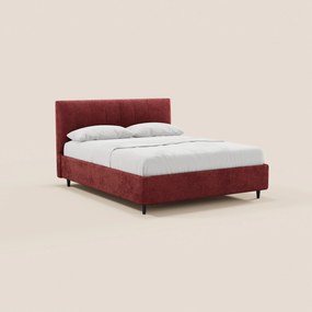 ONYX letto imbottito con vano contenitore e testiera verticale in tessuto certificato Oeko-Tex®