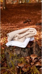 Asciugamano tipo terry bianco in cotone organico 50x100 cm Check – JUNA