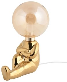Lampada da tavolo per bambini dorata Joey – Leitmotiv