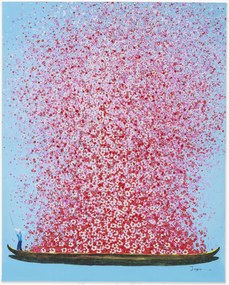 Stampa su tela Flower Boat