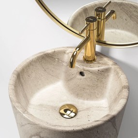 Lavabo monolitico Blanka Natural Matt