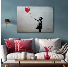 Pittura murale su tela 50x70 cm nero/grigio