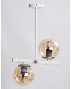 Lampada a sospensione con paralume in vetro ø 15 cm Libra - Squid Lighting