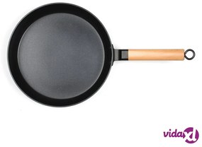 Livoo Set di Padelle per Friggere 2 pz con Manici in Legno Verde