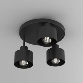 Plafoniera PARKLA 3xE27/15W/230V nero