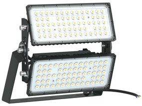 Faro Modulare LED 400W IP66, 167lm/W, No Flickering - PHILIPS Xitanium Colore Bianco Freddo 5.000K, Scegli l'angolo di illuminazione 90°, Scegli le staffe dei moduli Orientabili