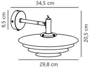 Nordlux - Applique BRETAGNE 1xG9/25W/230V antracite