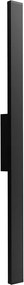 Applique Lineare 24W Luce Indiretta IP65 con LED OSRAM - Nero Colore Bianco Naturale 4.000K