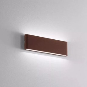 Applique isyluce mm 300x90x35 led 15+15w 3000k ip54 corten (ULTIMI DISPONIBILI - N°4)