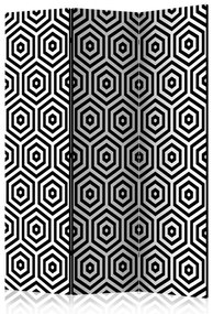 Paravento Black and White Hypnosis [Room Dividers]
