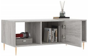 Tavolino da salotto grigio sonoma 102x50x40cm legno multistrato