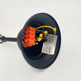 Lampadario a sospensione con catena RETRO 2xE27/60W/230V opaco nero