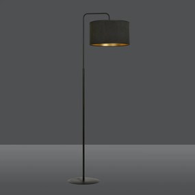 Piantana Contemporaneo Ganesha Acciaio Nero 1 Luce E27 Ip20