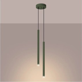 Lampadario verde ø 15 cm Fideus – Sollux