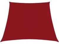 Parasole a Vela in Tela Oxford a Trapezio 2/4x3 m Rosso 135681